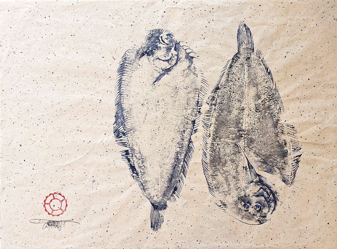JANE DENNIS | 'Coupling' | Gyotaku print