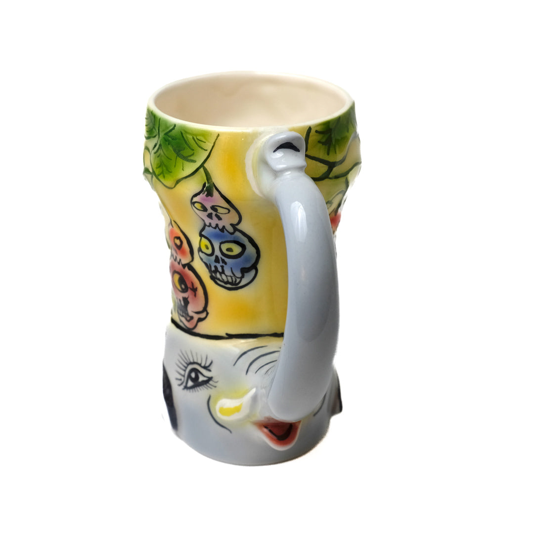 SHIN KOYAMA | 'Denlsakugama' (Elephant) | Hand painted Porcelain  Mug