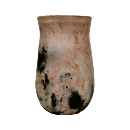 ELLIS ROAD ARTS | 'Saggar Vase #690' | White raku clay