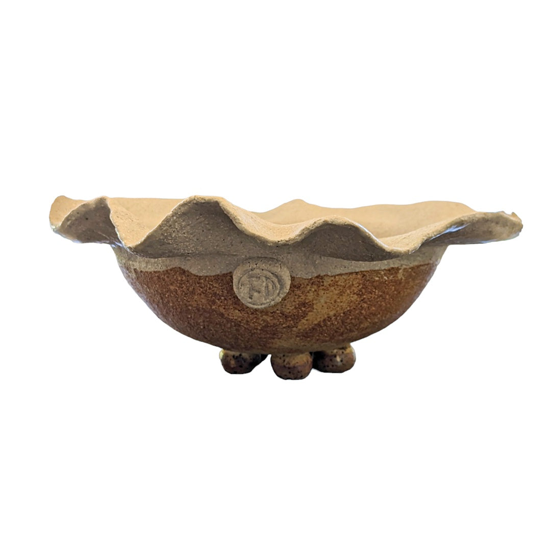 FLINTSTONE DESIGNS | 'Francis' | Frilled ceramic bowl