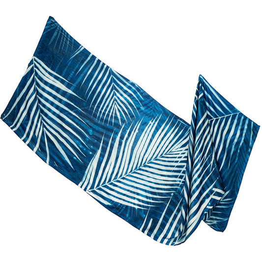 BLUE MUSE | 'Golden Cane' |  Indian silk cyanotype scarf