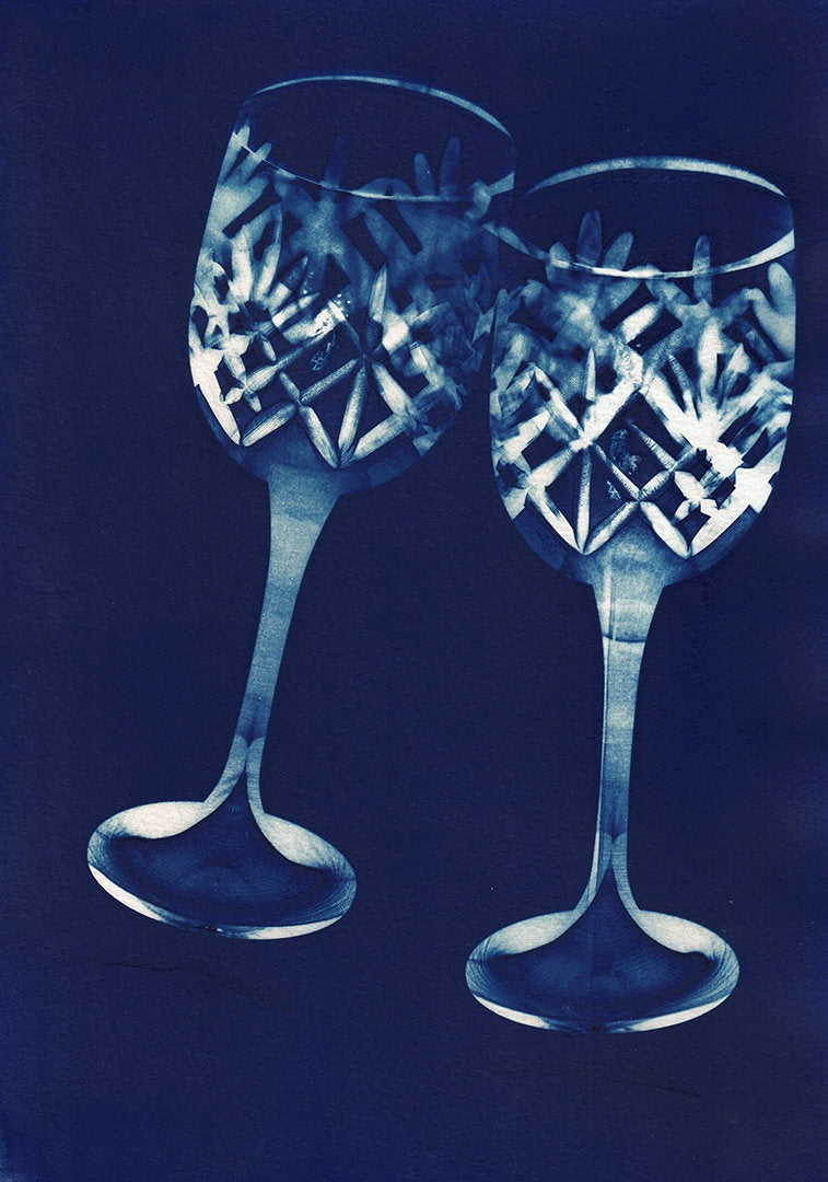 LEANNE HARDY | ‘We are Thankful’ | Framed cyanotype print