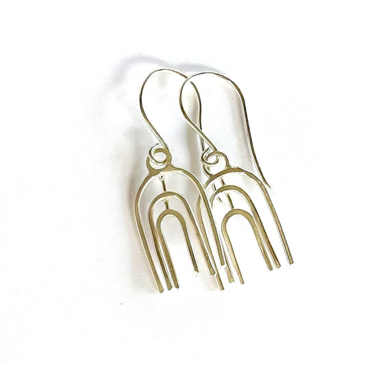 BREATH AND ESSENCE | 'Rainbow Earrings' | Large | Sterling silver