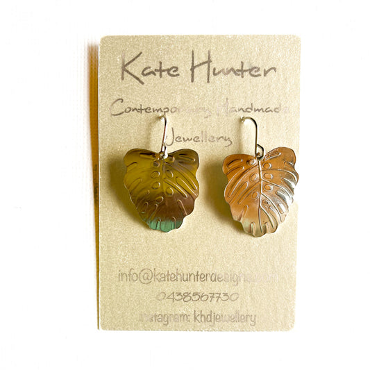 KATE HUNTER | 'Leaves of Silver' Earrings | Sterling silver