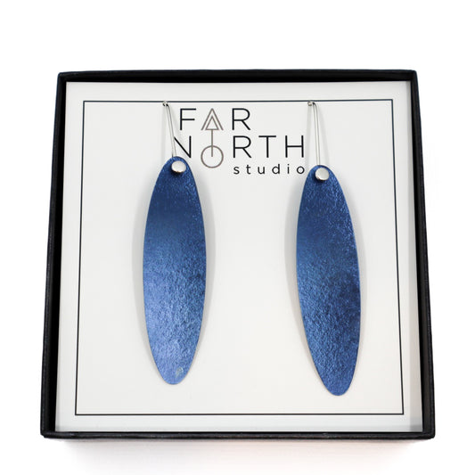 FAR NORTH STUDIO | 'Waterfall' Earrings | Titanium / sterling silver