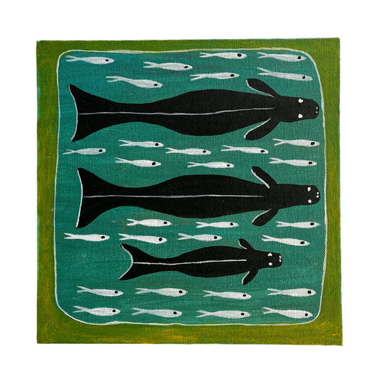 JOHN WILLIAMS | ‘Dugong’ | Painting / acrylic on canvas board