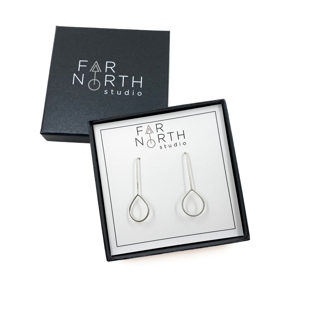 FAR NORTH STUDIO | 'Rain Drop' | Sterling Silver Earrings