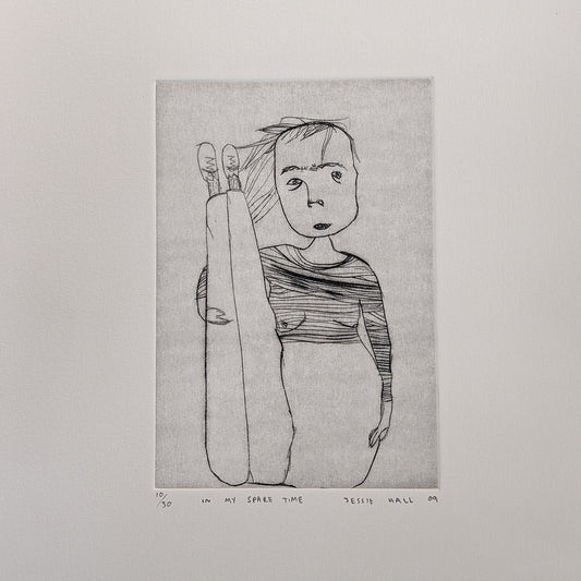 JESSIE HALL | 'In My Spare Time' | Etching