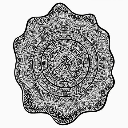 JOEL SAM | 'Marrkai Gub (Cyclone Anthony)' | Linocut Print