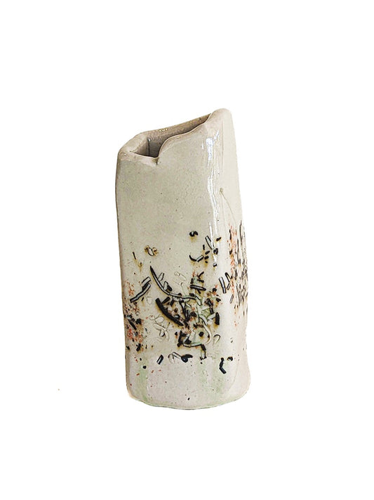 KATE HUNTER | ‘Substrate II: Rectangle Pot’ | Ceramic | Black slip / green