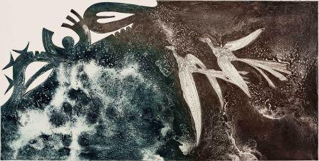 BRIAN ROBINSON | 'They spread their wings and began to soar' | Etching / Two Colours
