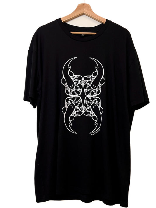 GOOMPI'S GIRL | 'Stingray Print T-shirt' | Assorted sizes / black