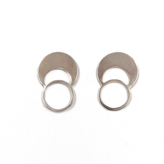 BREATH AND ESSENCE | 'Chandra Studs' | Sterling silver earrings