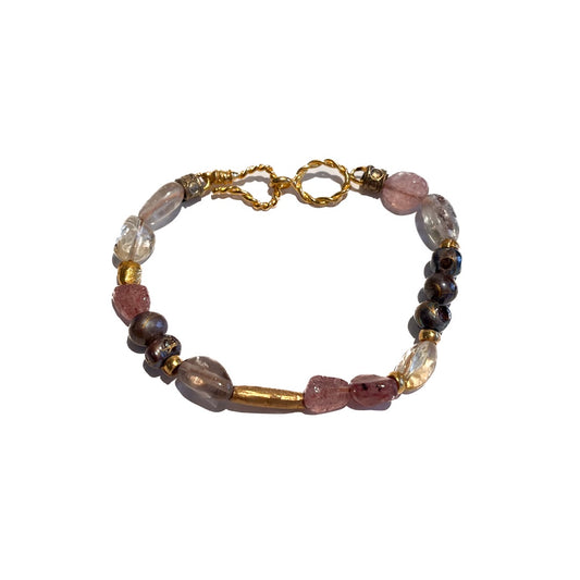 ARTIZ | 'Mixed Semi Precious Stones Bracelet' | Gemstones / beads