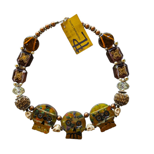 PAUL LESTER | 'Yellow Skull Necklace' | Mixed media / epoxy resin