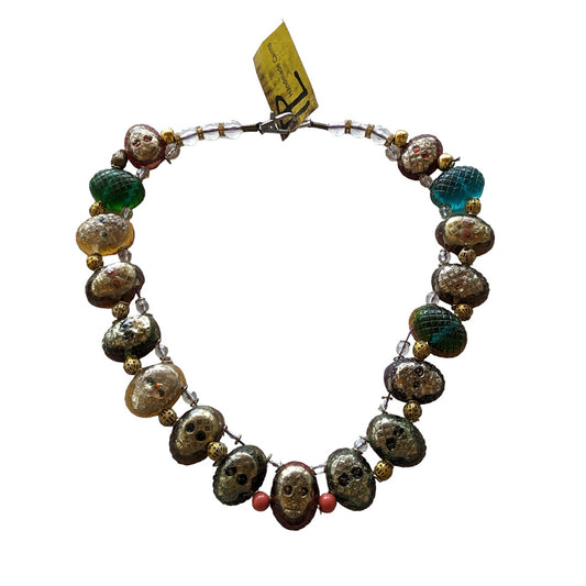 PAUL LESTER | 'Multicoloured Skull Necklace' | Mixed media / epoxy resin