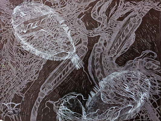 JANE DENNIS | 'Ghost Net' | Gyotaku print
