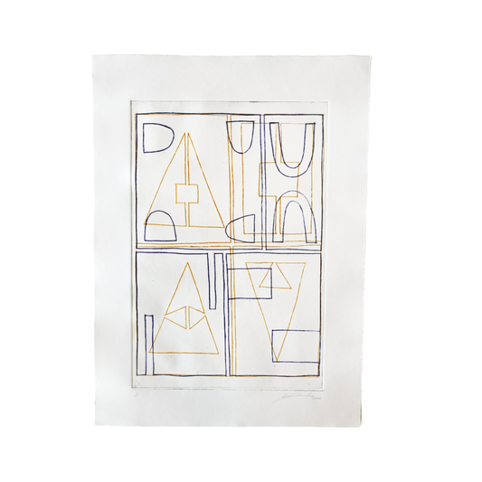 ZANE SAUNDERS | 'Untitled 8' | Drypoint etching