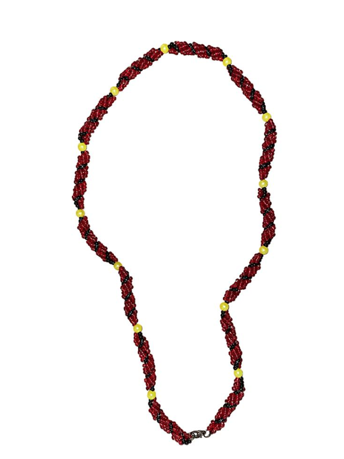 ROSALINE TOMSANA - Moa Arts | 'Beaded Necklace' | Red / yellow / black