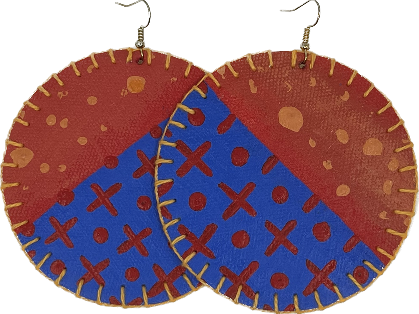 MUMA'NAI | 'Eye's On' | Earrings | Screen-printed / embroidered  cotton | assorted styles
