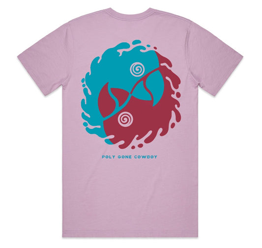 POLY GONE COWBOY | ‘Parrot Vortex’ T-shirt | Lavender