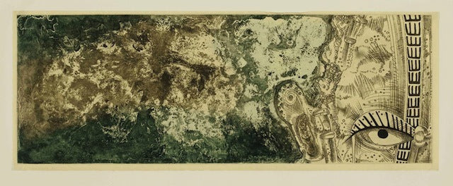 BRIAN ROBINSON | 'Ilan mask I' | Etching / Two Colours
