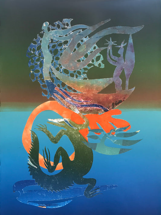 ARONE MEEKS | 'Because of Her We Can' Monotype Print