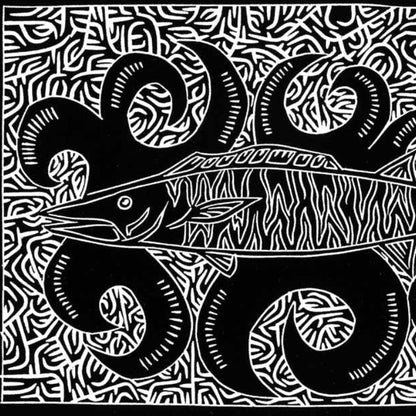 JOEL SAM | 'Wahoo Mackerel' | Linocut Print